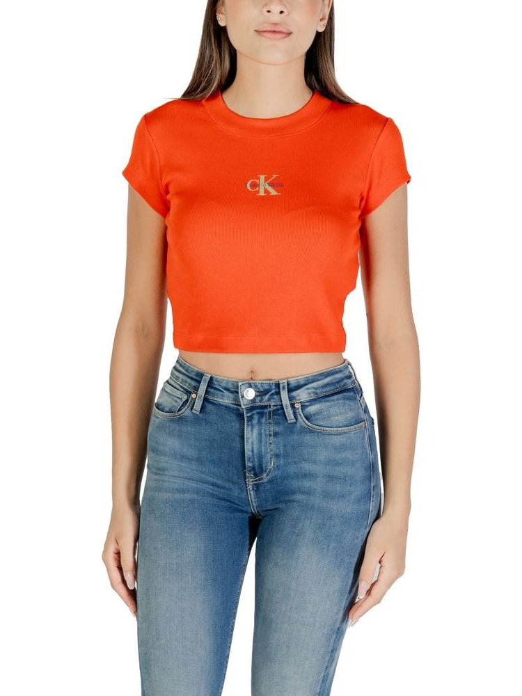 Calvin Klein Jeans · Тениска · Оранжев | DontMiss.bg