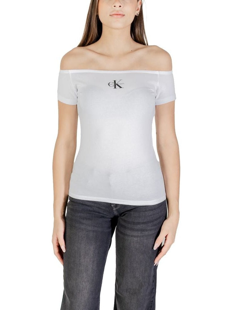 Calvin Klein Jeans · Тениска · Бял | DontMiss.bg