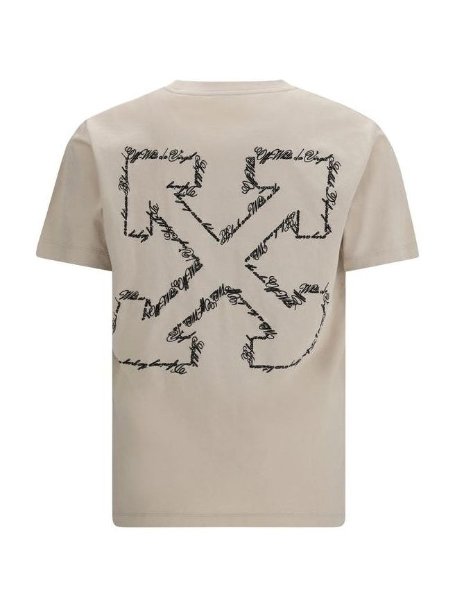 Off-White · Тениска · Бежов | DontMiss.bg
