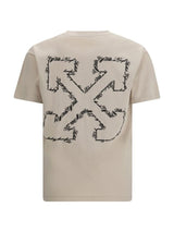 Off-White · Тениска · Бежов | DontMiss.bg