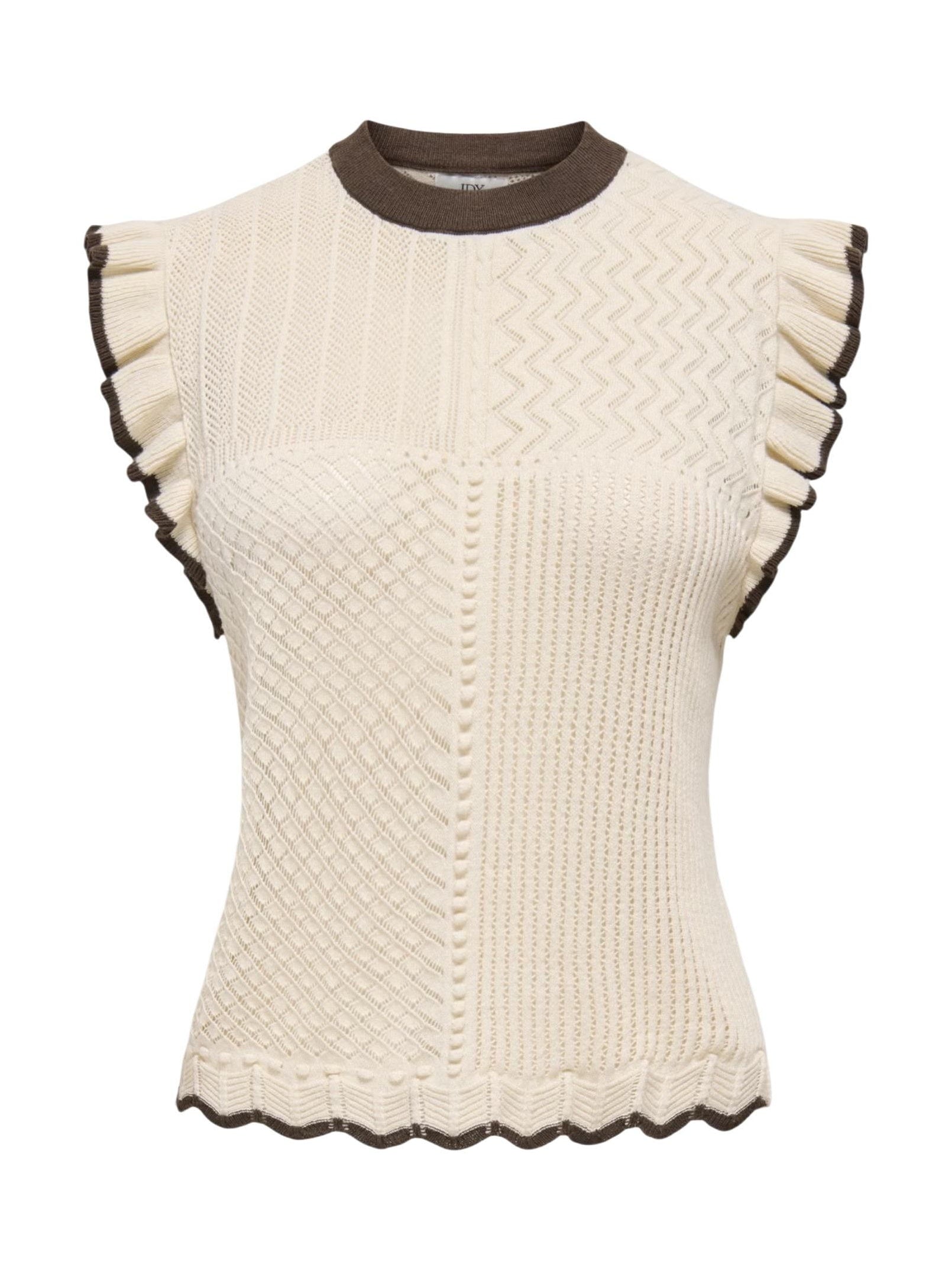 Jacqueline de Yong · Тениска · JDYVIOLET S/L FRILL PULLOVER KNT NOOS | DontMiss.bg