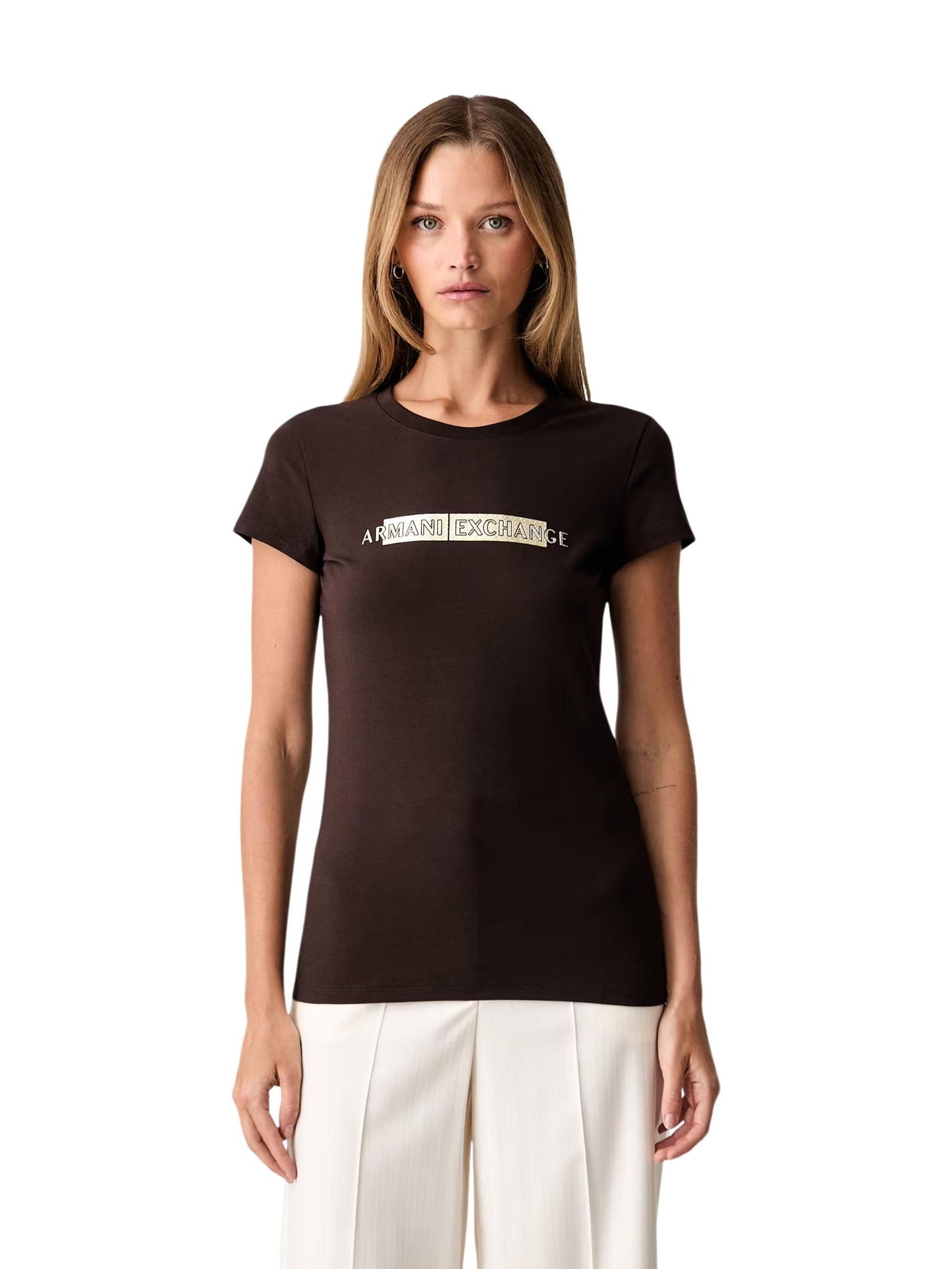 Armani Exchange · Тениска · Кафяв | DontMiss.bg