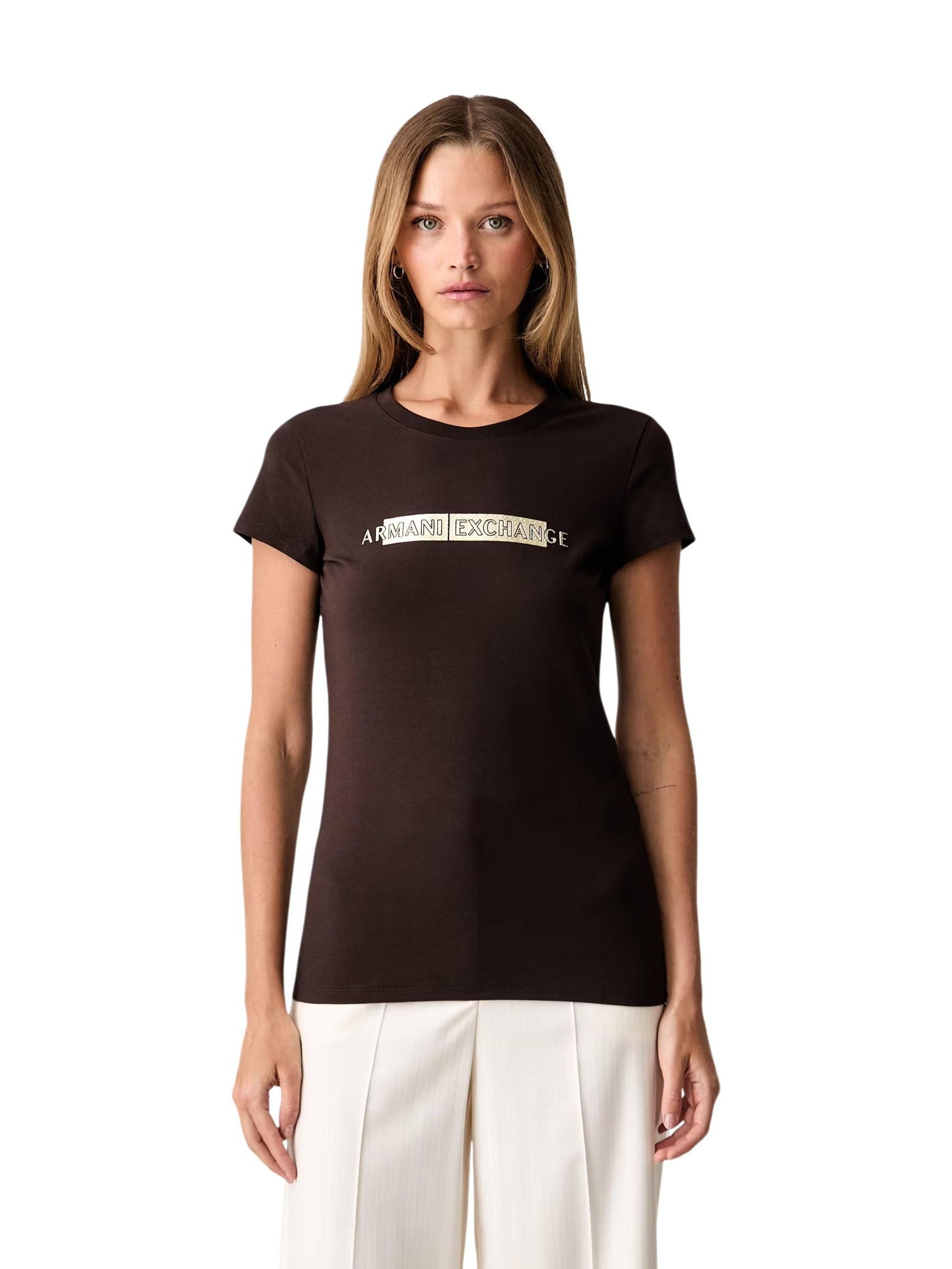 Armani Exchange · Тениска · Кафяв | DontMiss.bg