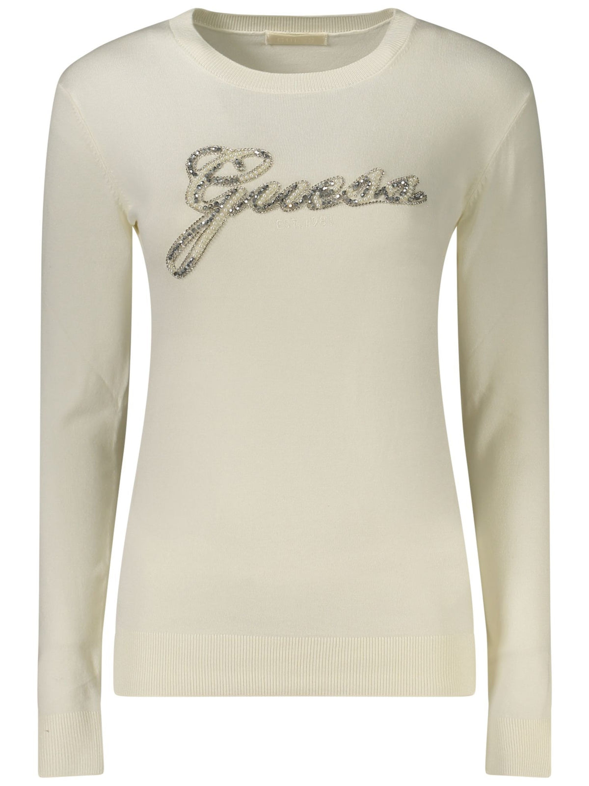 Guess Jeans · Пуловер · Бял | DontMiss.bg