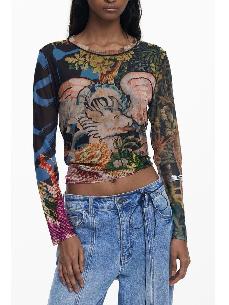 Desigual · Тениска · Черен | DontMiss.bg