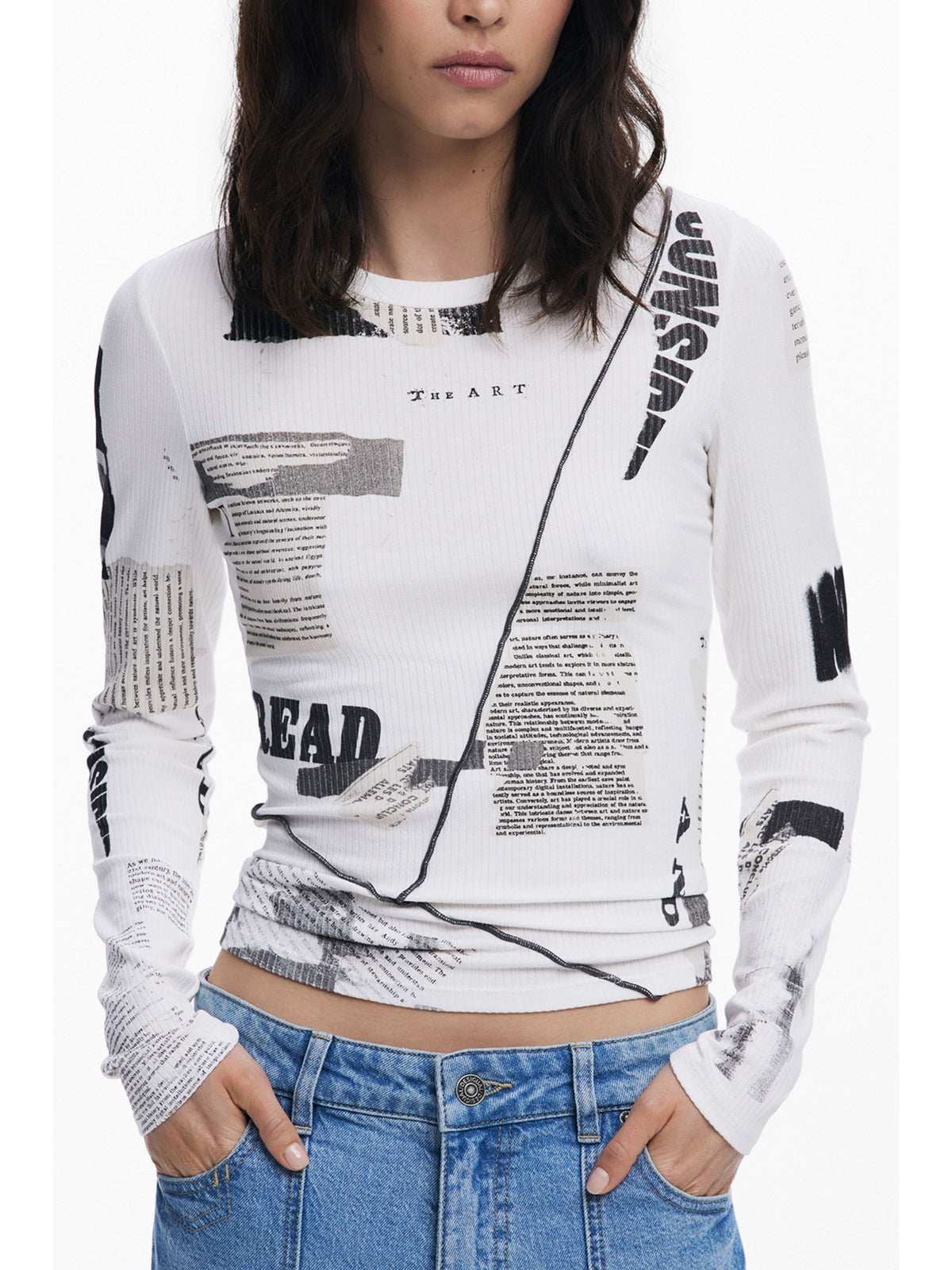 DESIGUAL · Тениска · Бял | DontMiss.bg