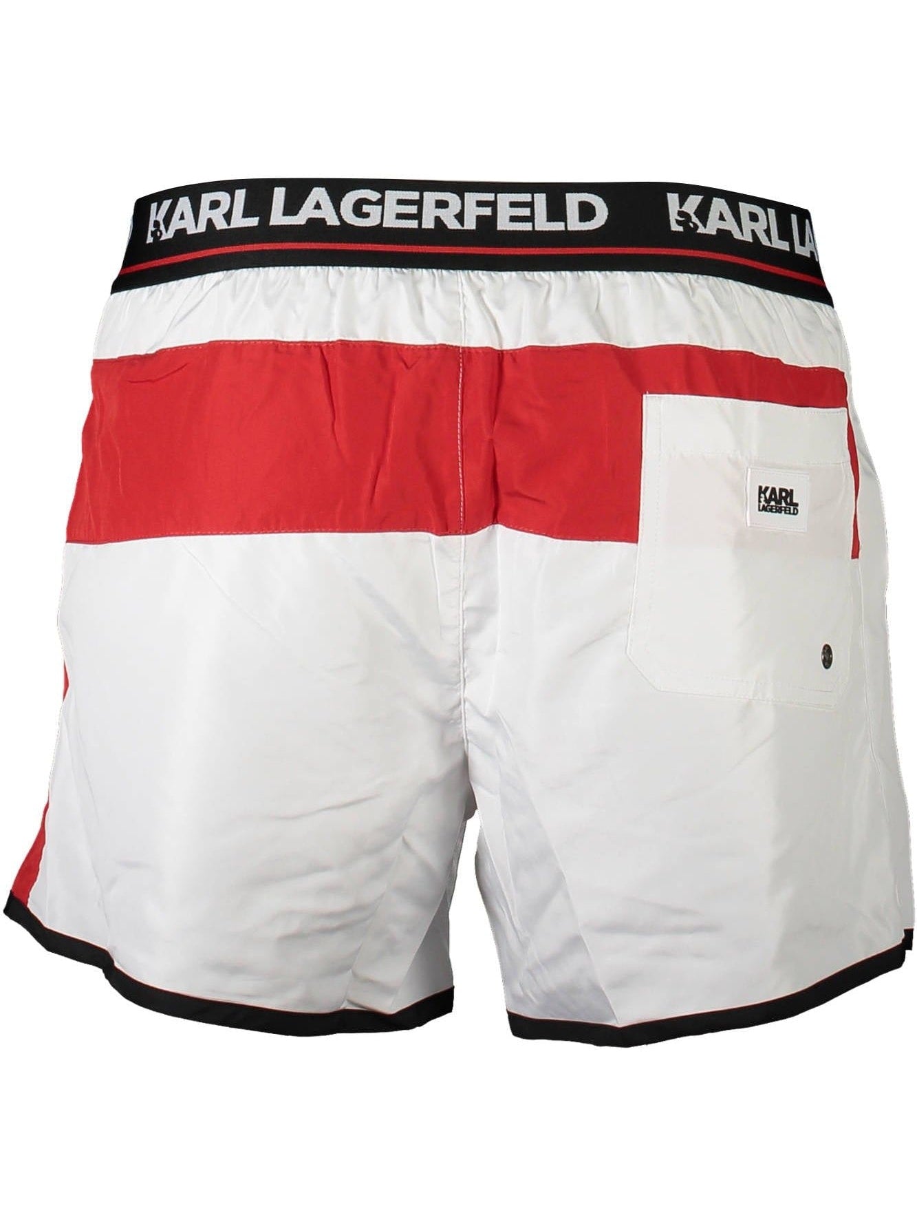 KARL LAGERFELD · Плувни шорти · Бял | DontMiss.bg