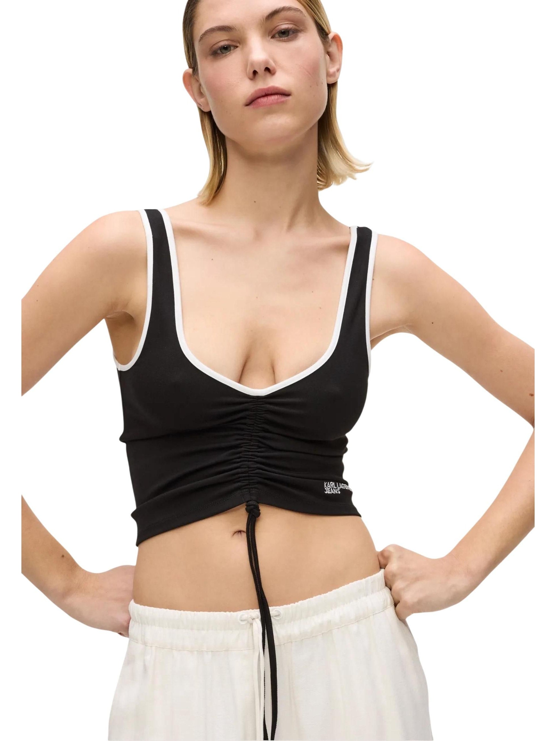 Karl Lagerfeld Jeans · Тениска · KLJ Ruched Bralette | DontMiss.bg
