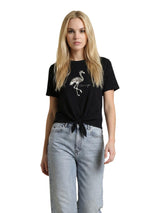 ONLY · Тениска · Onldora S/S Knot Fold-Up Top Jrs | DontMiss.bg