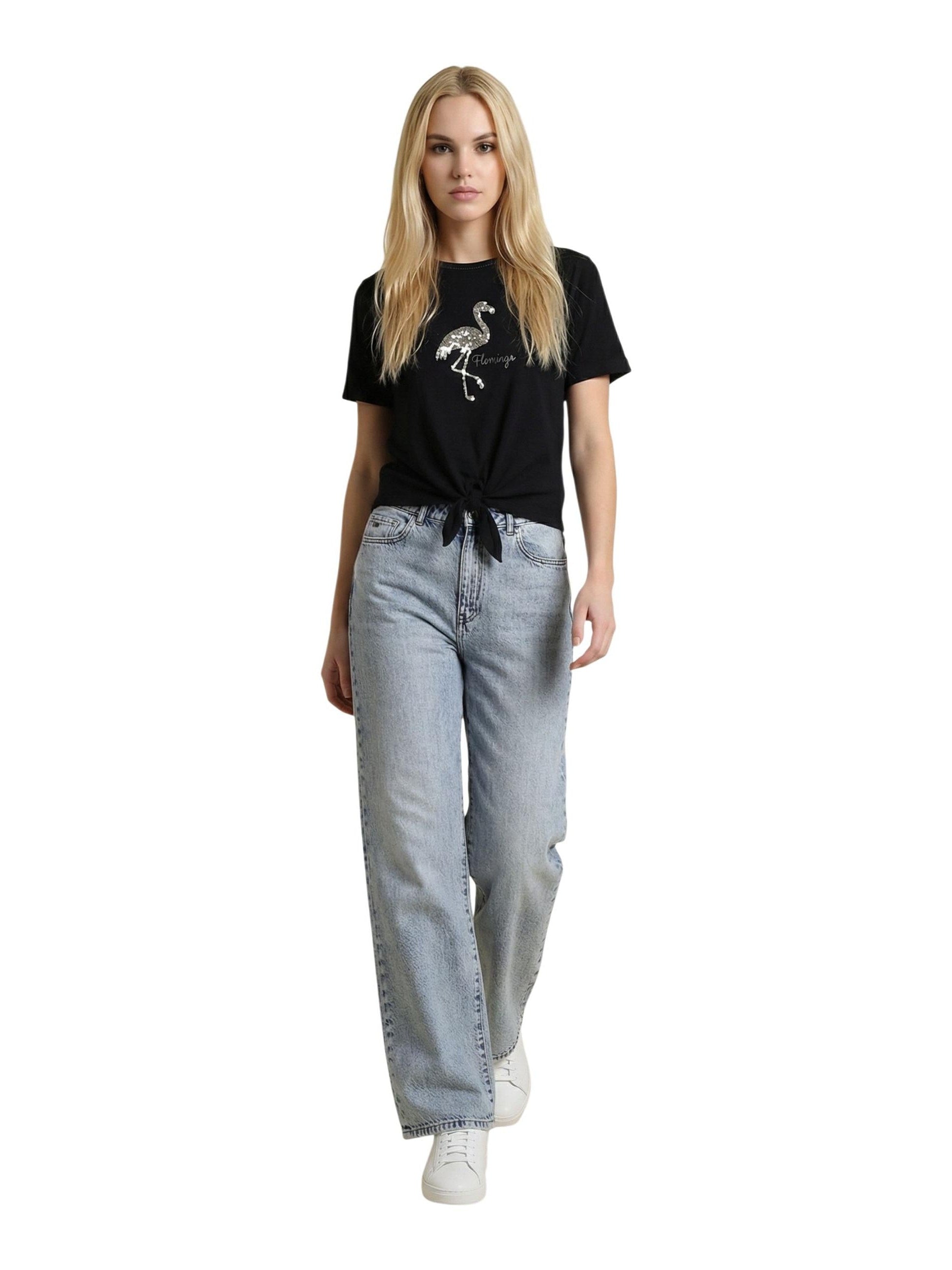 ONLY · Тениска · Onldora S/S Knot Fold-Up Top Jrs | DontMiss.bg