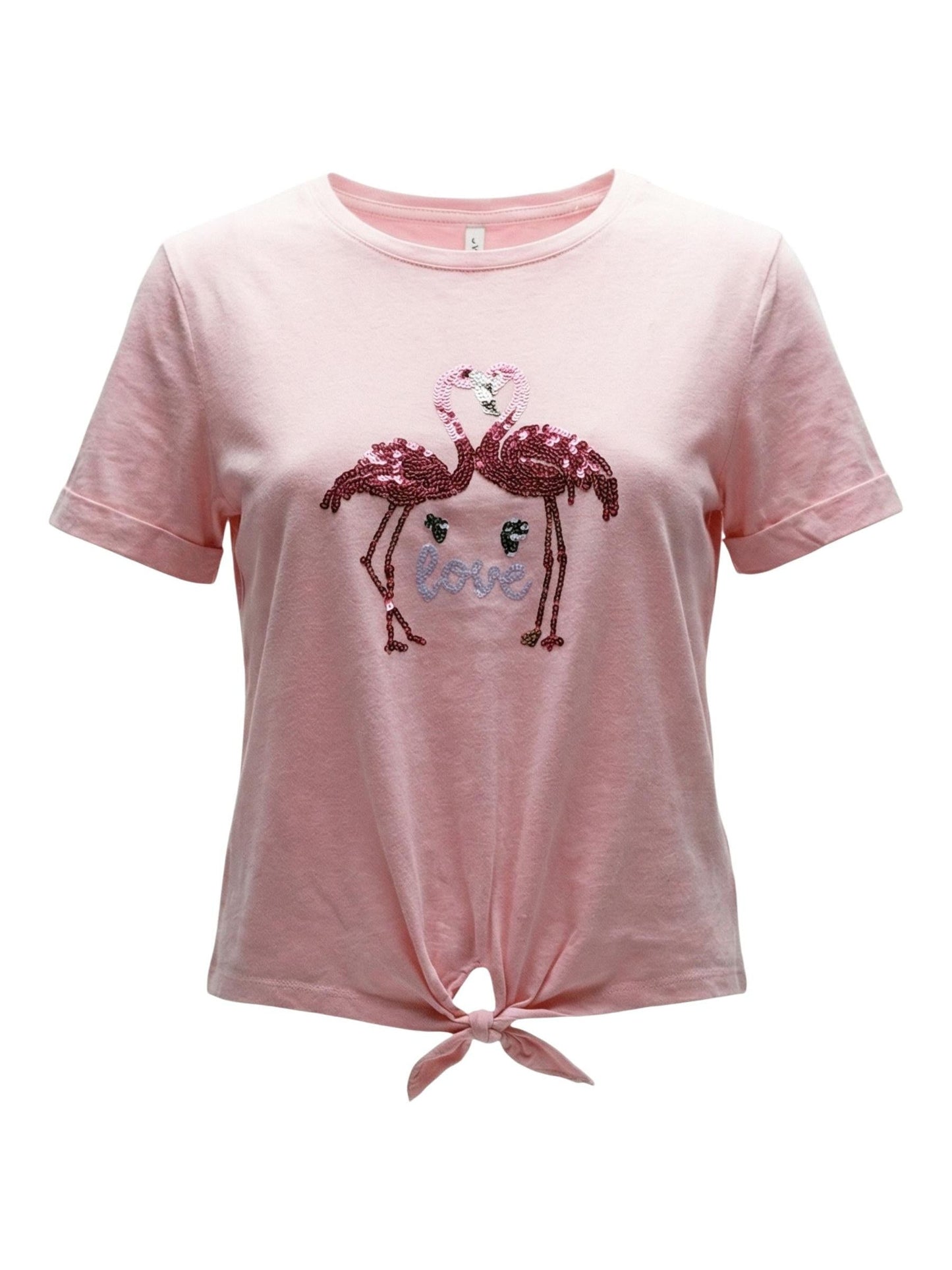 ONLY · Тениска · Onldora S/S Knot Fold-Up Top Jrs | DontMiss.bg