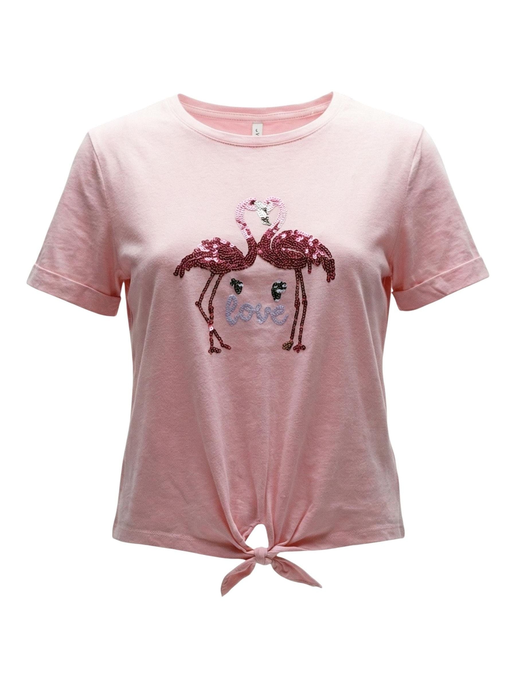 ONLY · Тениска · Onldora S/S Knot Fold-Up Top Jrs | DontMiss.bg