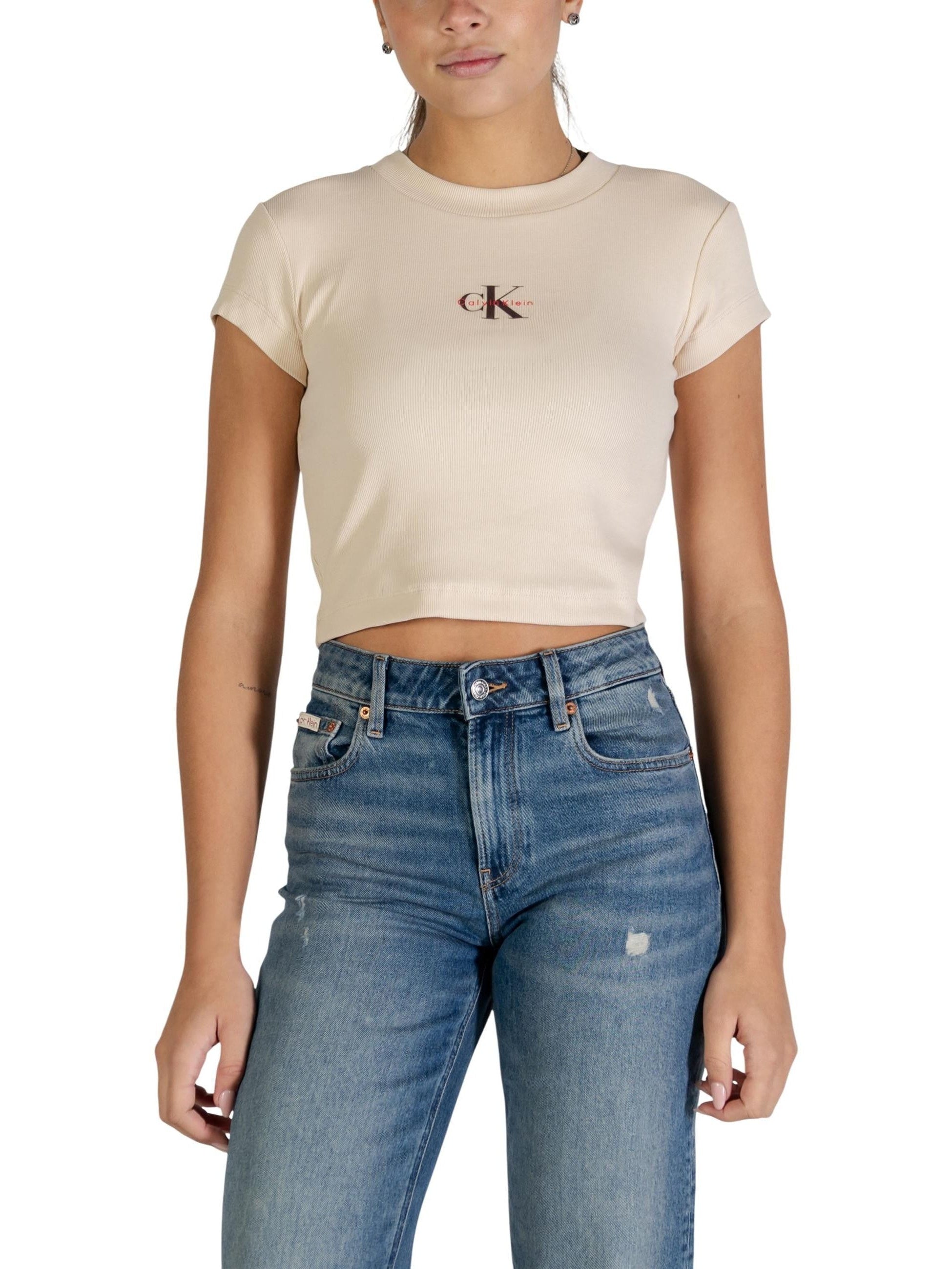 Calvin Klein Jeans · Тениска · WH7_15754800127_Beige | DontMiss.bg