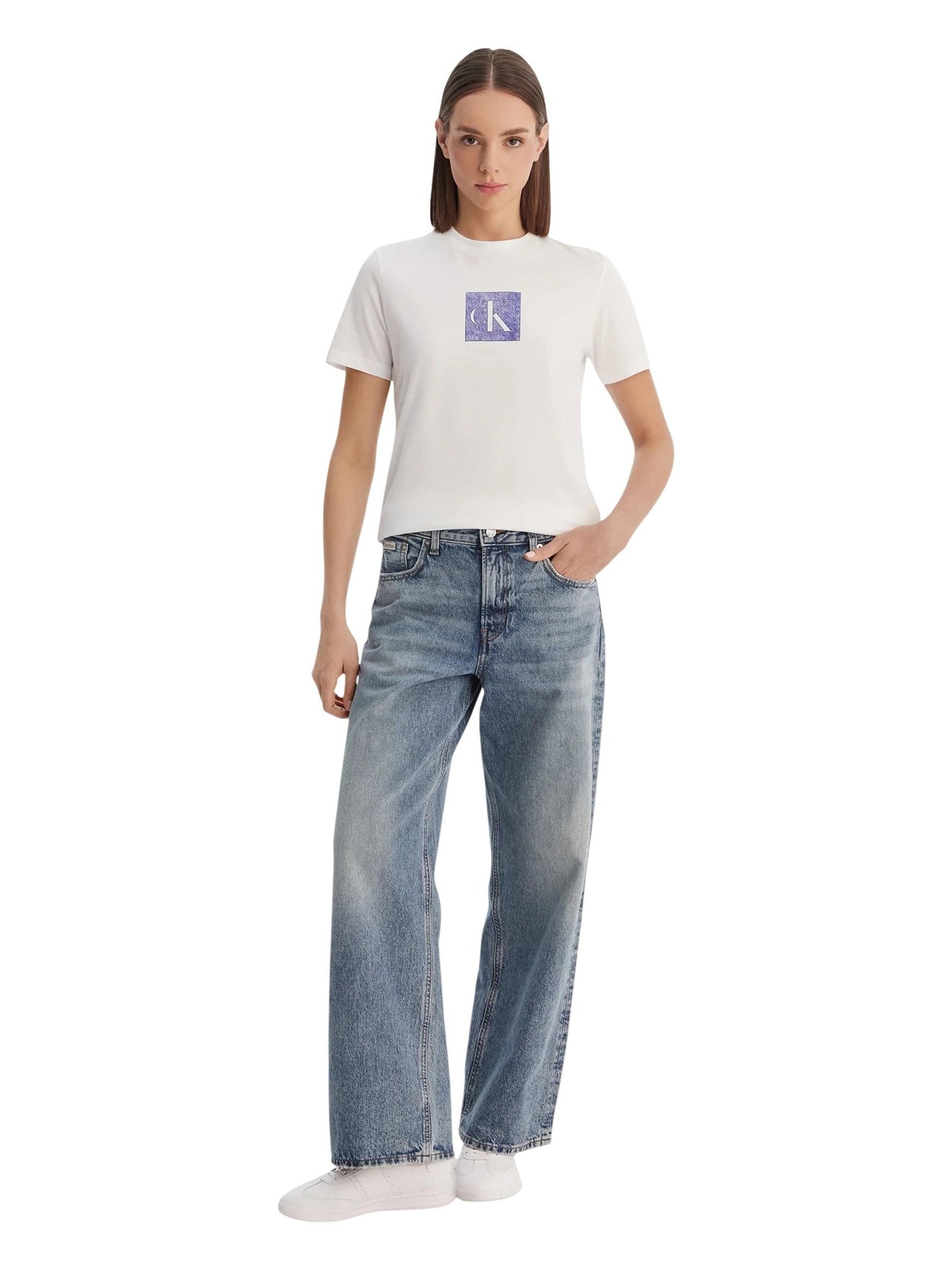 Calvin Klein Jeans · Тениска · Бял | DontMiss.bg
