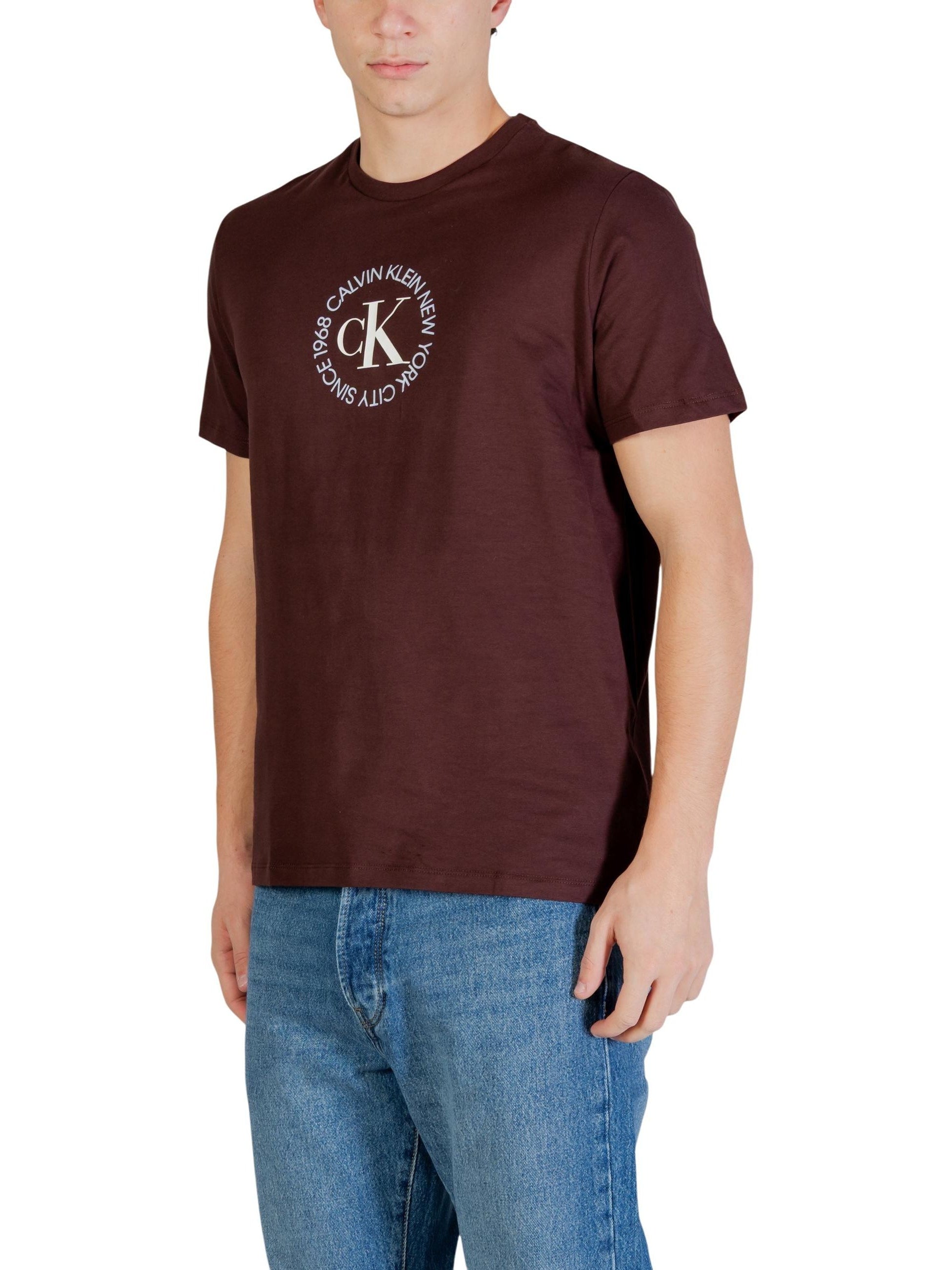 Calvin Klein Jeans · Тениска · Кафяв | DontMiss.bg