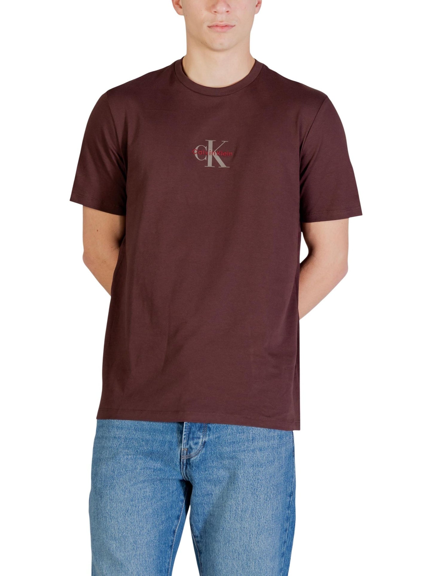 Calvin Klein Jeans · Тениска · Кафяв | DontMiss.bg