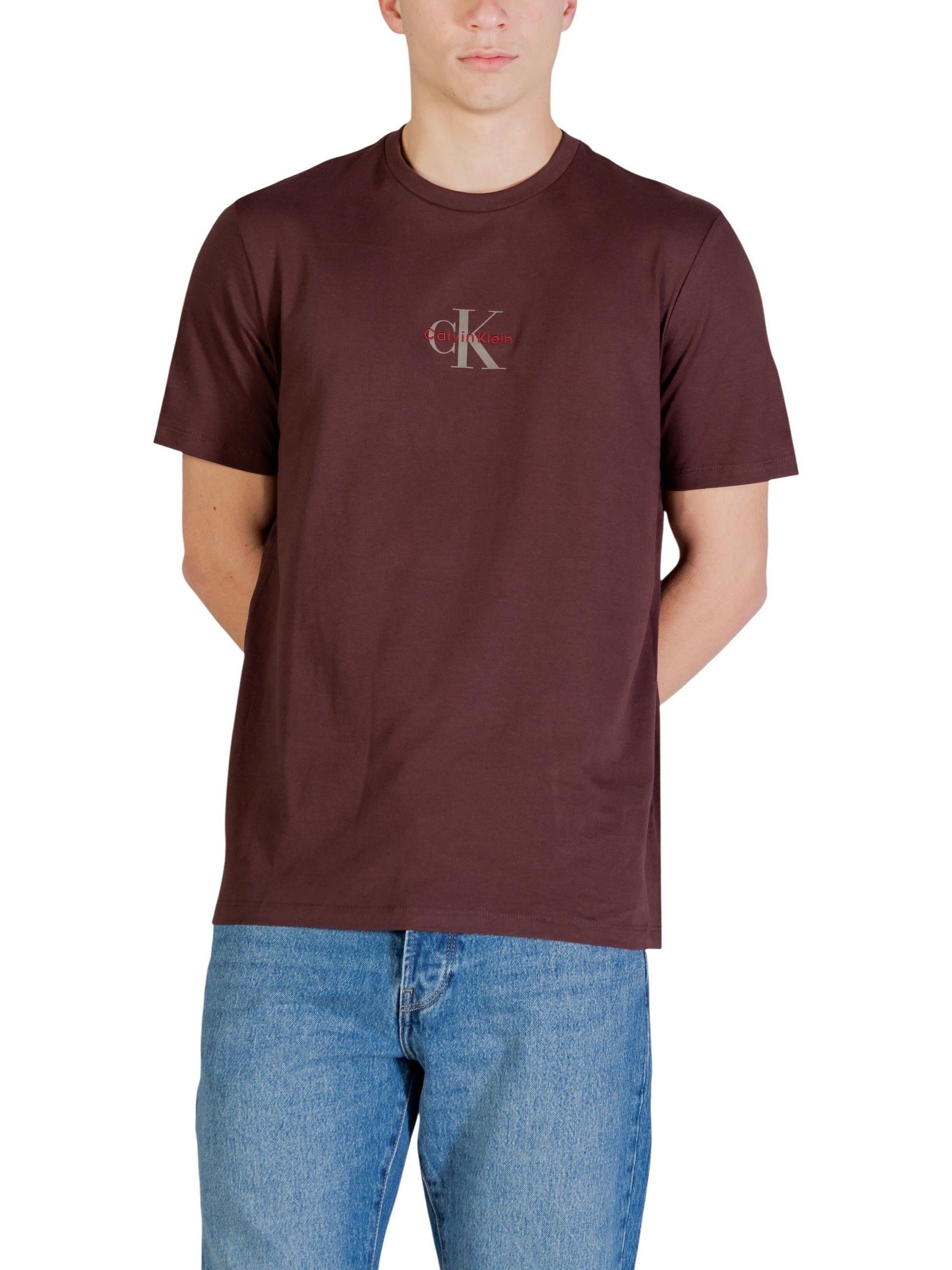 Calvin Klein Jeans · Тениска · Кафяв | DontMiss.bg
