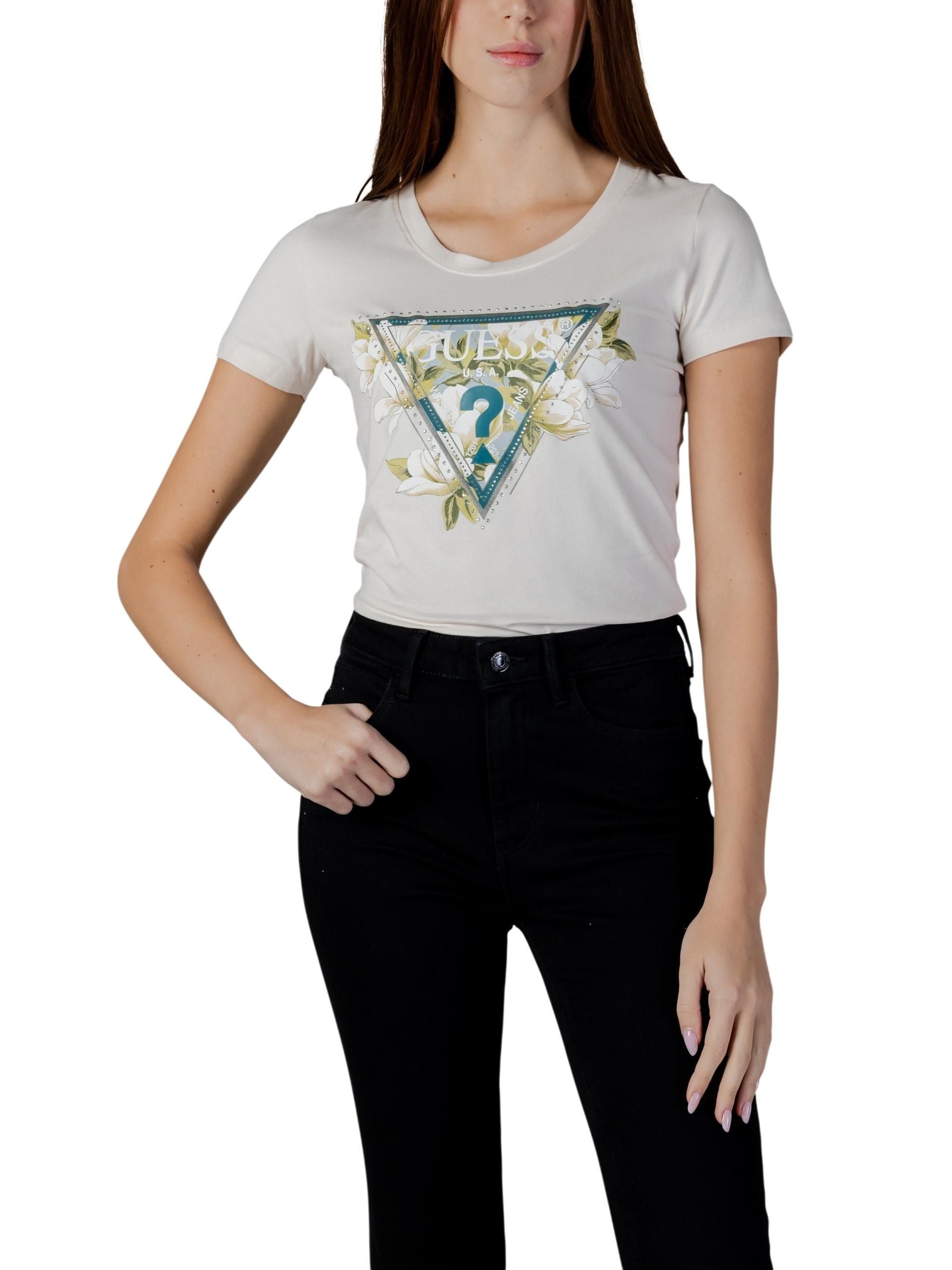 Guess · Тениска · SS CN CAMELIA TRIANGLE TEE | DontMiss.bg
