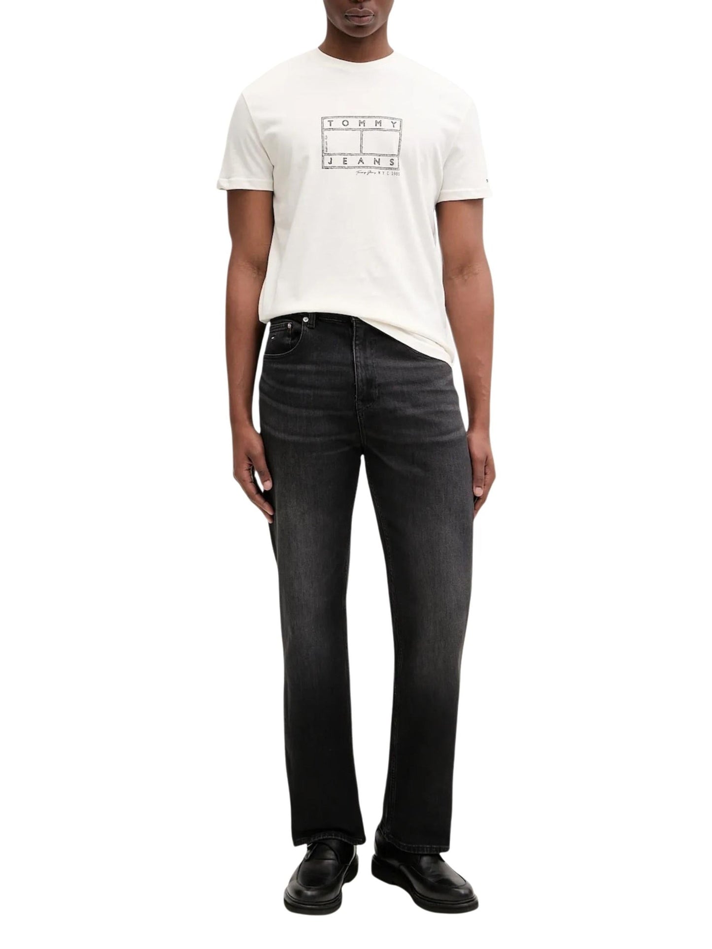 Tommy Jeans · Тениска · Бял | DontMiss.bg