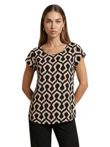 ONLY · Блуза · ONLNOVA LIFE VIS S/S TOP WVN | DontMiss.bg