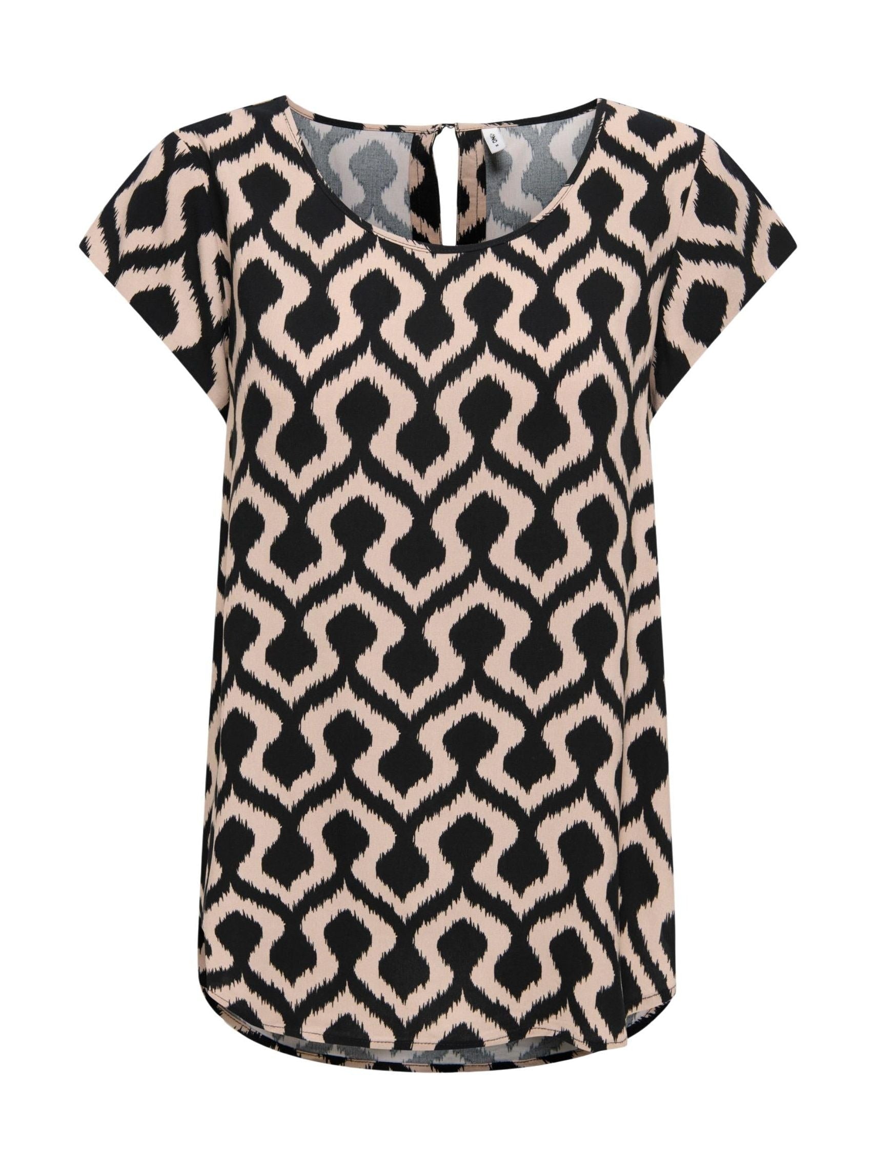 ONLY · Блуза · ONLNOVA LIFE VIS S/S TOP WVN | DontMiss.bg