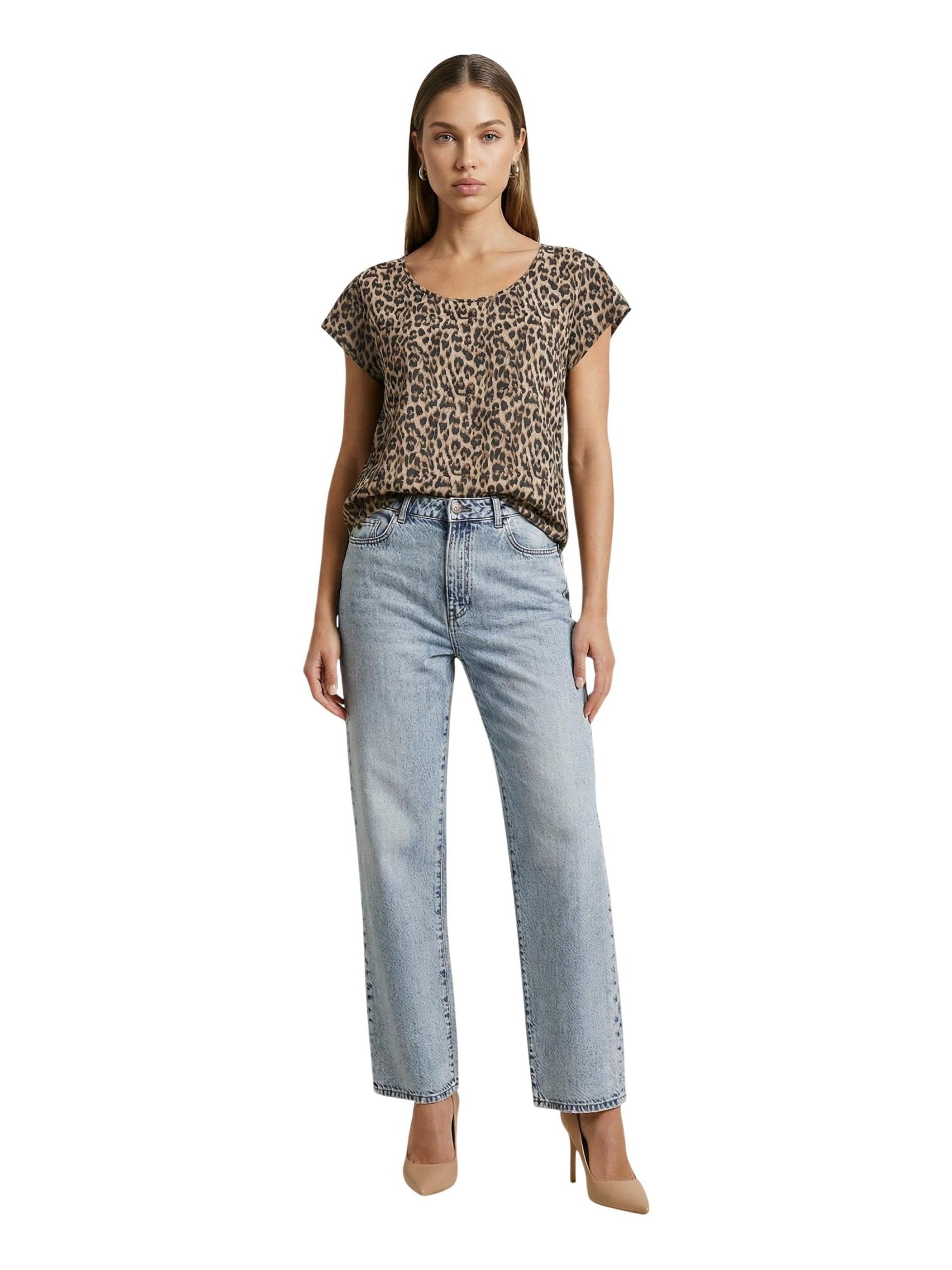 ONLY · Блуза · ONLNOVA LIFE VIS S/S TOP WVN | DontMiss.bg