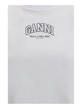 Ganni · Тениска · Бял | DontMiss.bg