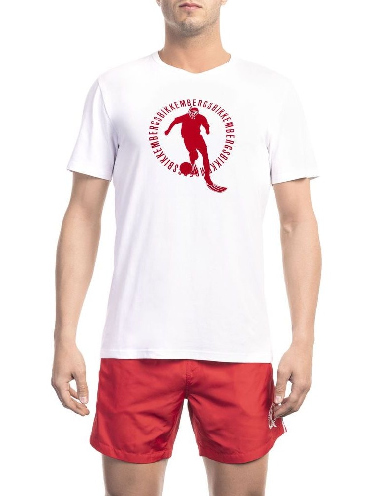 Bikkembergs · Тениска · Бял | DontMiss.bg