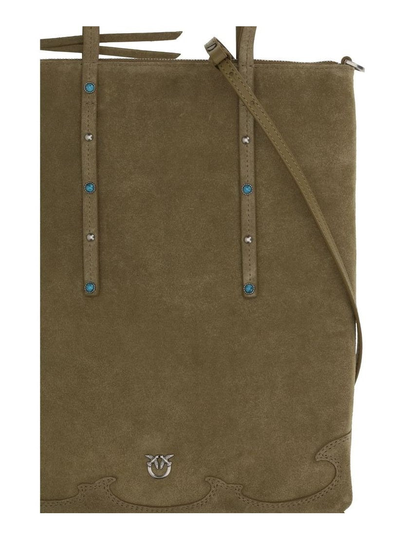 Bicolor Calf Leather Bos Taurus Shoulder Bag