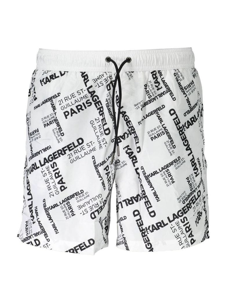 KARL LAGERFELD · Плувни шорти · Бял | DontMiss.bg