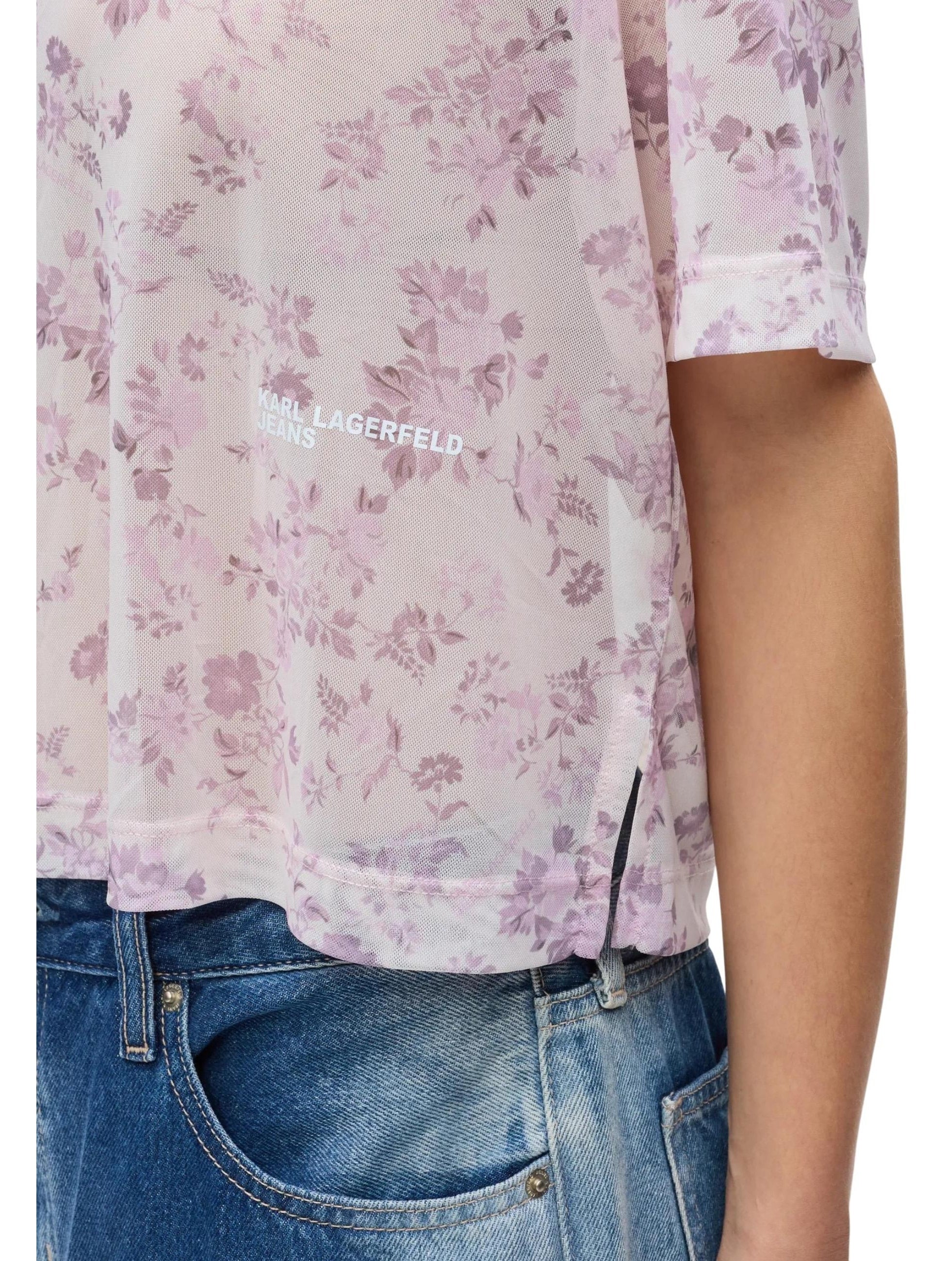 Karl Lagerfeld Jeans · Тениска · KLJ Mesh Aop Tee | DontMiss.bg