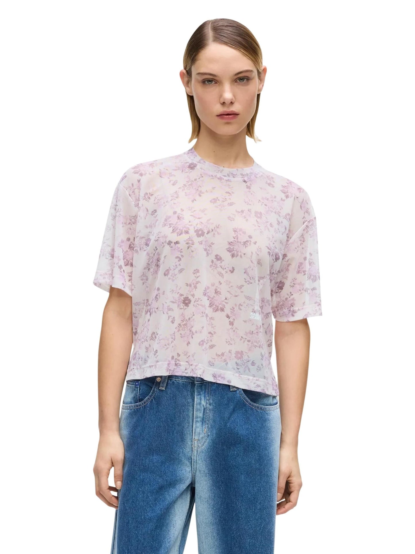 Karl Lagerfeld Jeans · Тениска · KLJ Mesh Aop Tee | DontMiss.bg