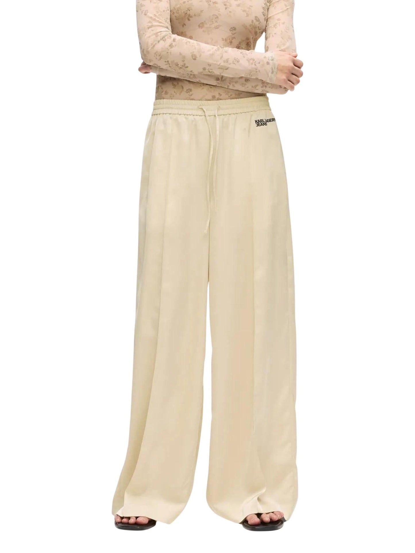 Karl Lagerfeld Jeans · Панталони · KLJ Wide Leg Satin | DontMiss.bg