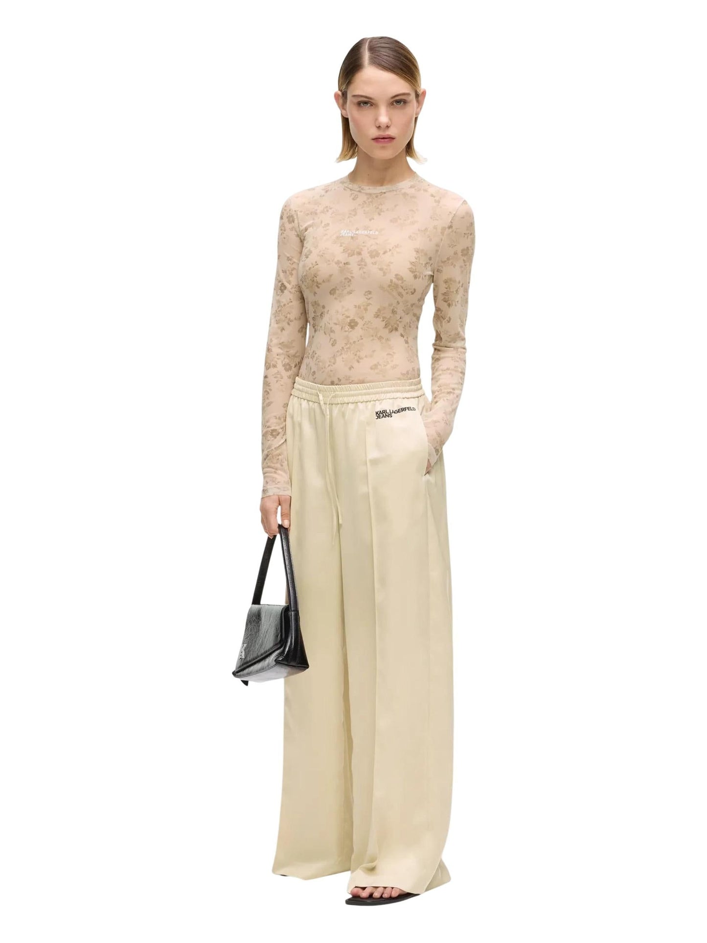 Karl Lagerfeld Jeans · Панталони · KLJ Wide Leg Satin | DontMiss.bg