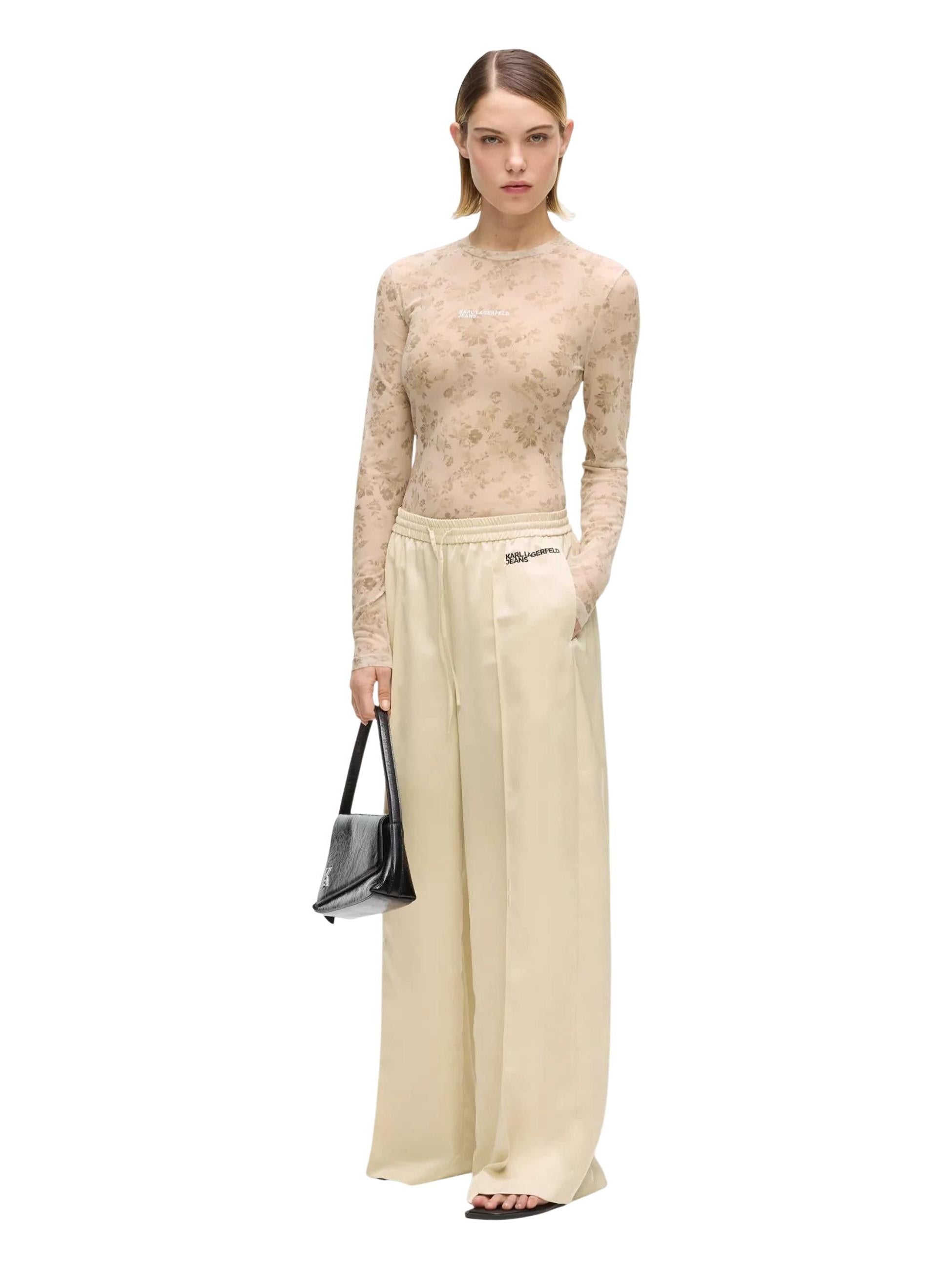 Karl Lagerfeld Jeans · Панталони · KLJ Wide Leg Satin | DontMiss.bg