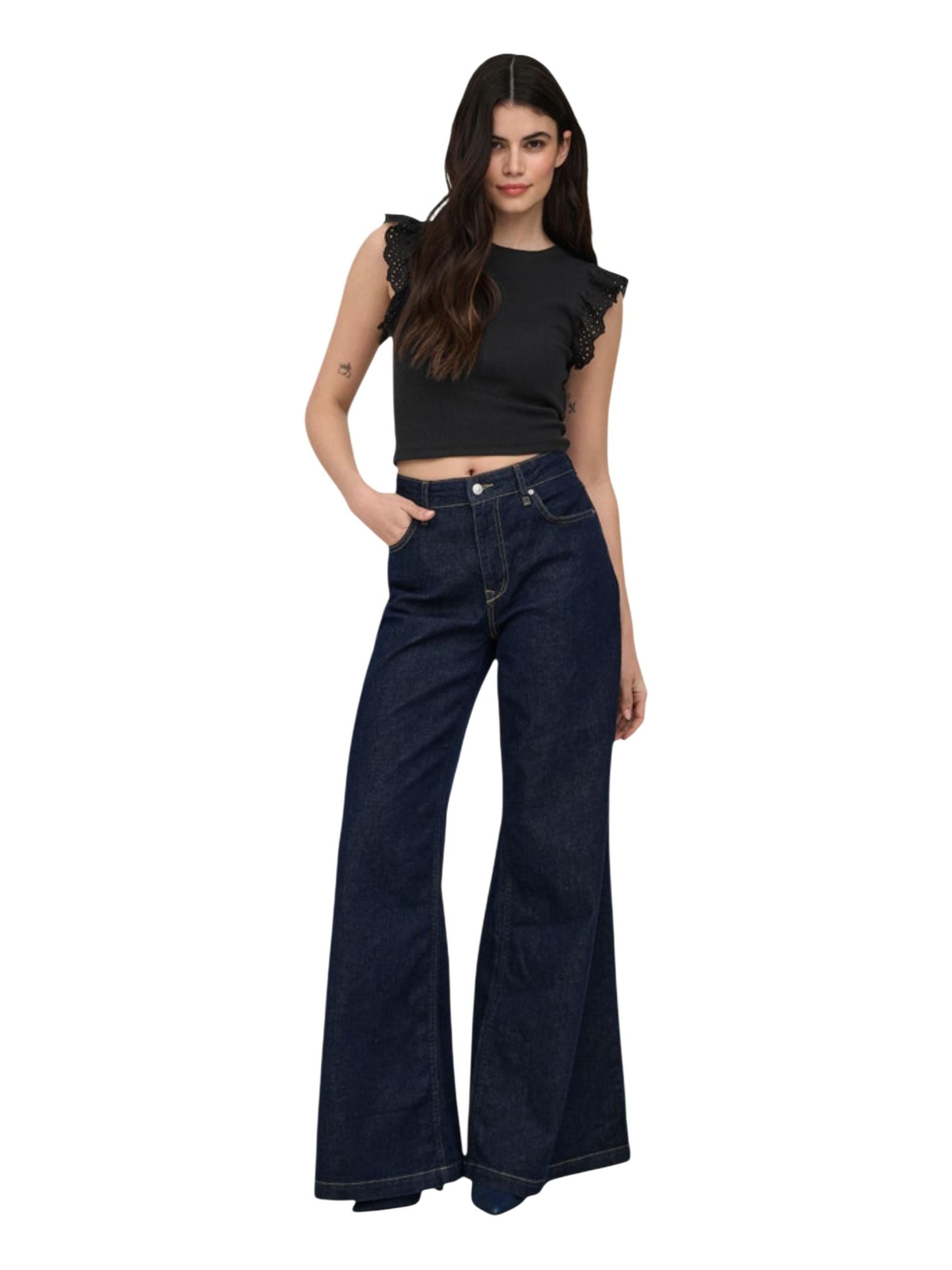 ONLY · Тениска · Onlmathilda S/L Lace Detail Jrs Noos | DontMiss.bg