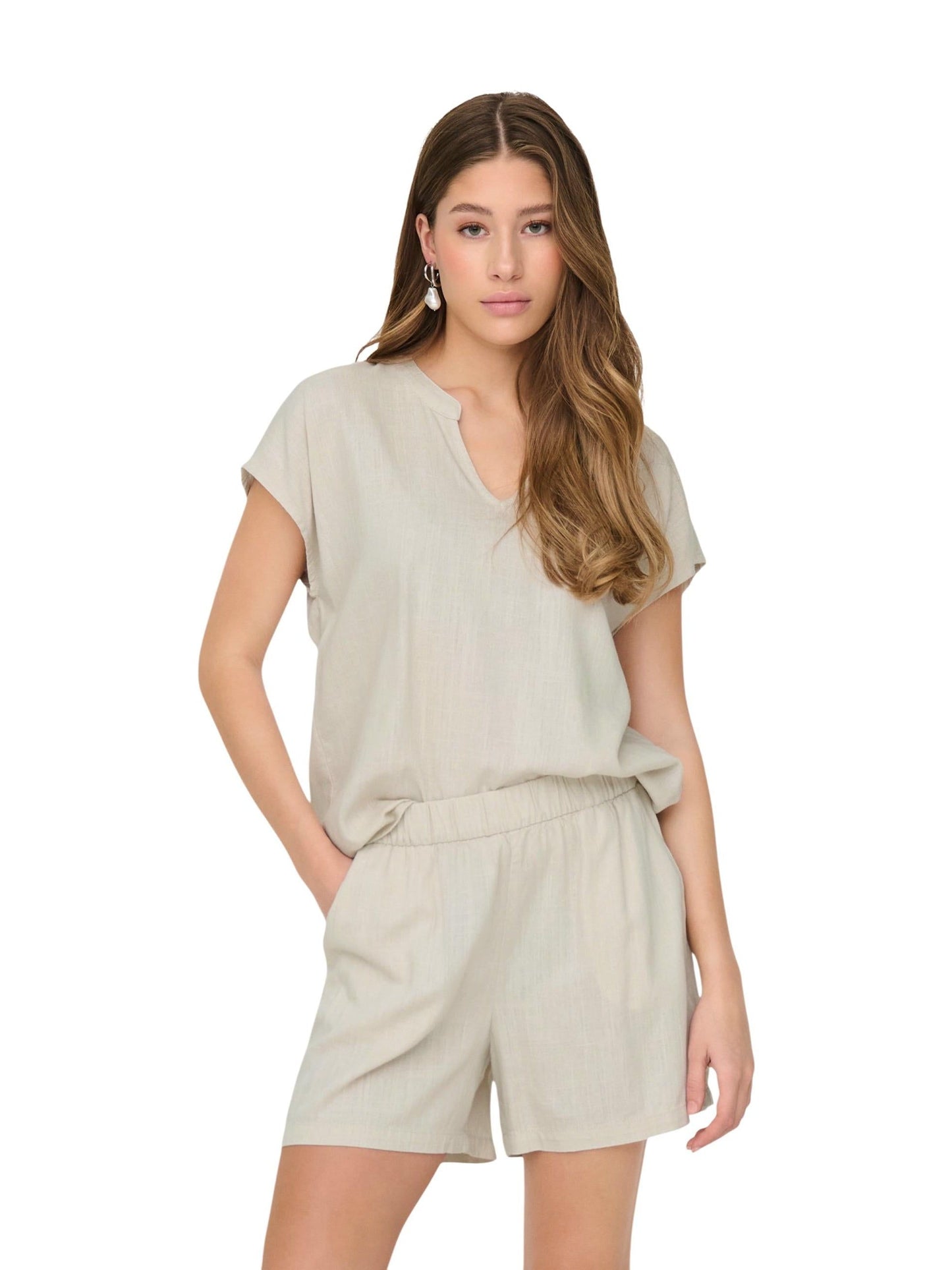 Jacqueline de Yong · Блуза · Jdycaya Lion Linen S/S Top Wvn Dia | DontMiss.bg
