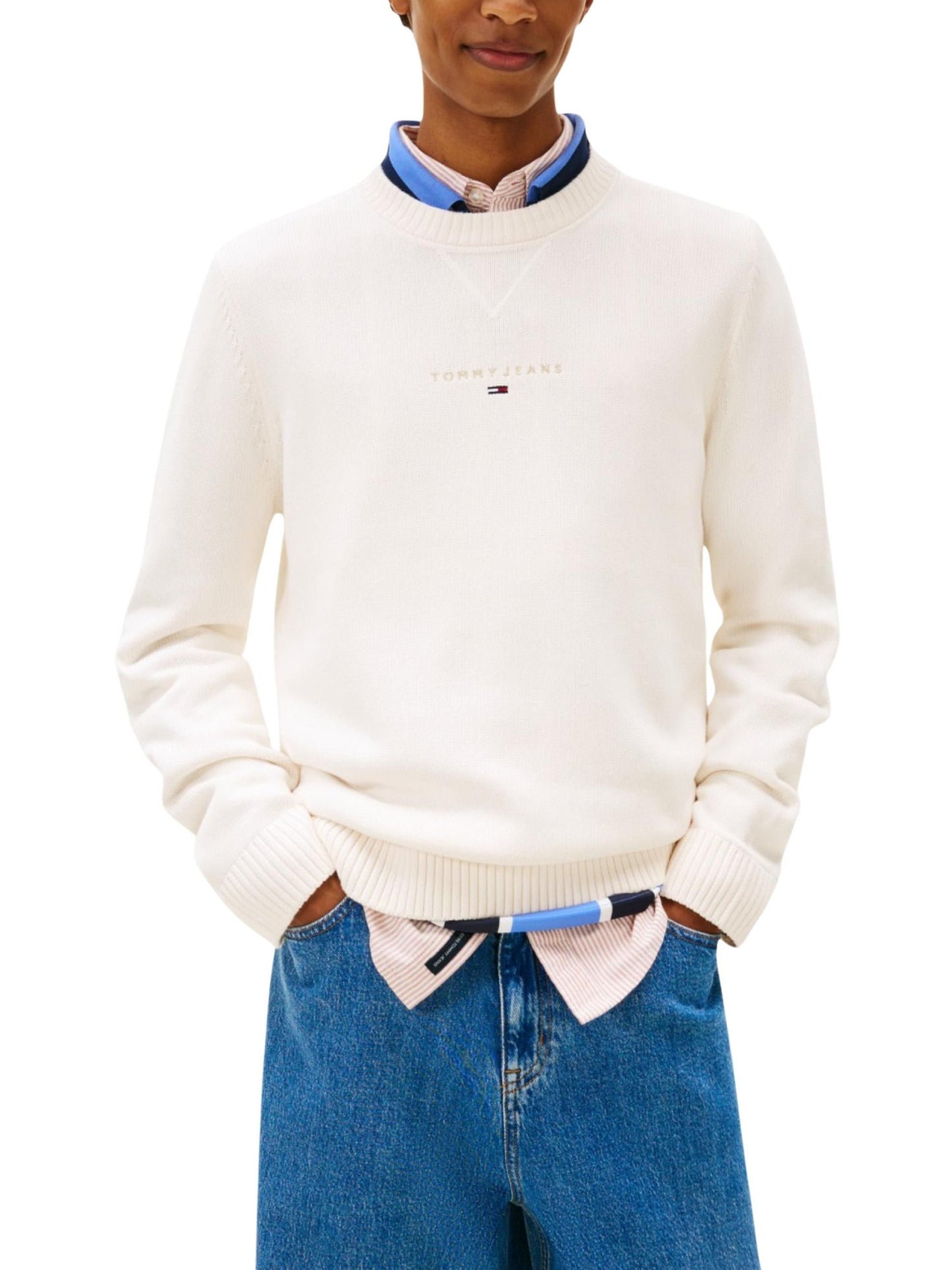 Tommy Jeans · Пуловер · Бежов | DontMiss.bg