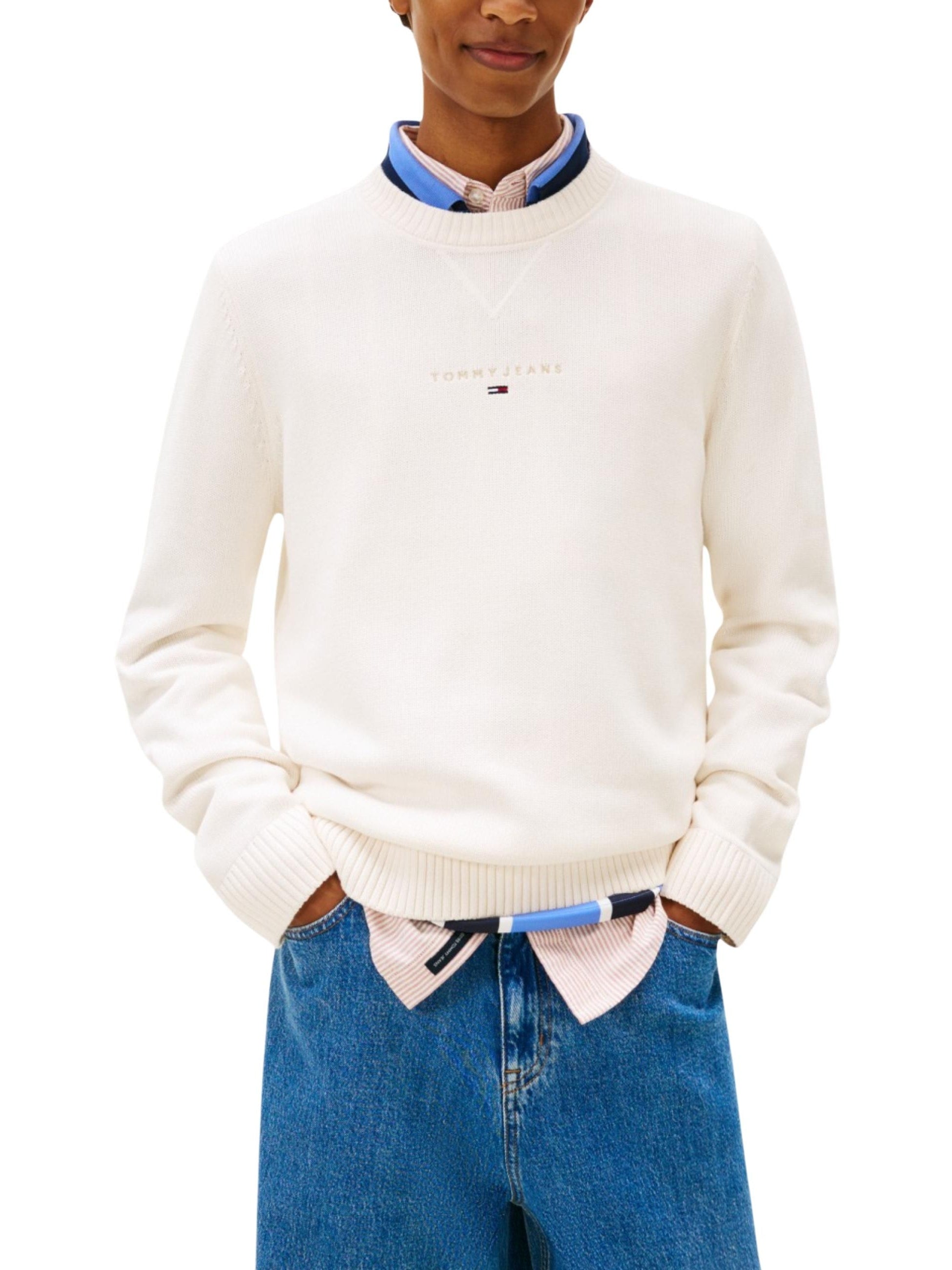 Tommy Jeans · Пуловер · Бежов | DontMiss.bg