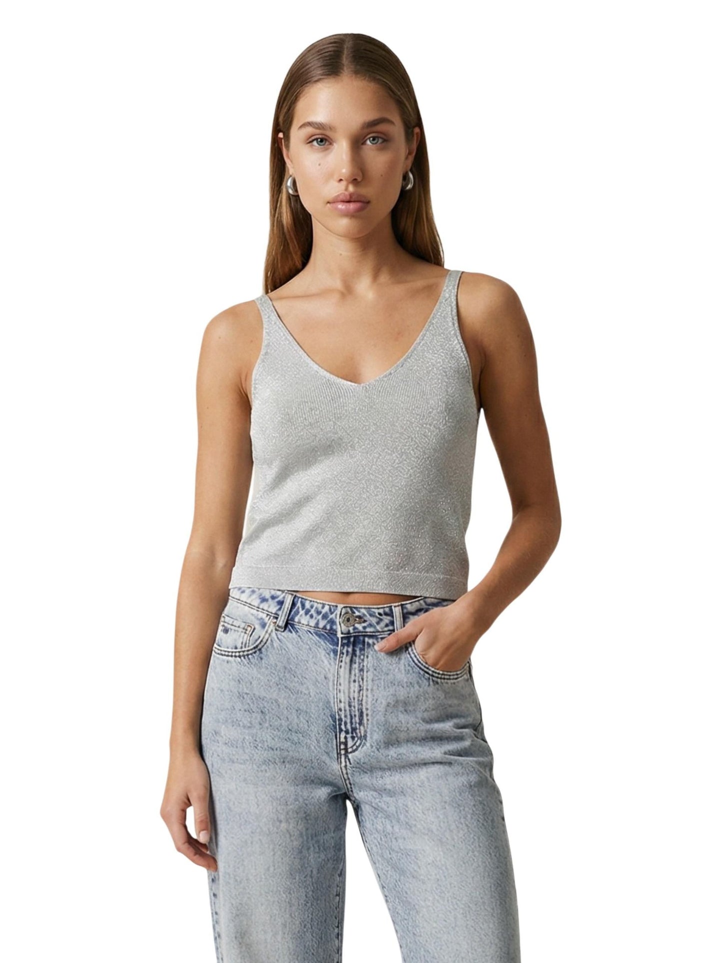 ONLY · Потник · Onlshina Sl Glitter Top Knt | DontMiss.bg