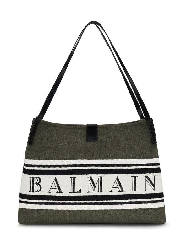 Black Cotton Shoulder Bag