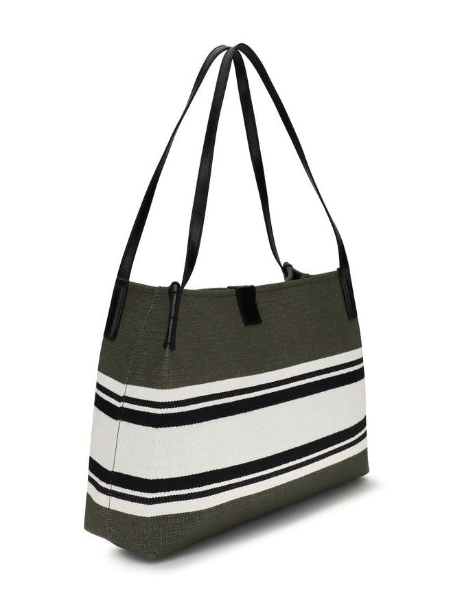 Black Cotton Shoulder Bag
