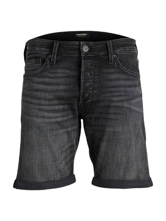 Black Cotton Bermuda Shorts