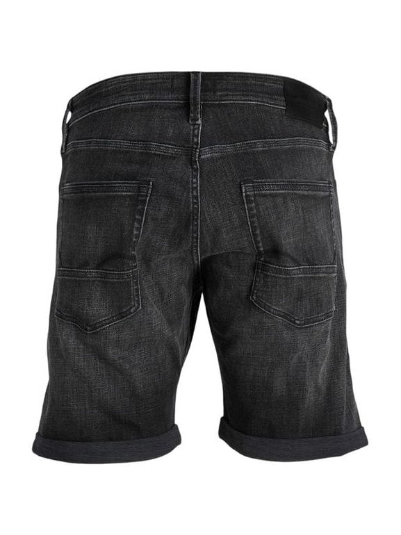 Black Cotton Bermuda Shorts