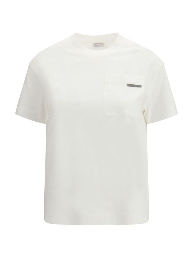 Brunello Cucinelli · Тениска · Бял | DontMiss.bg