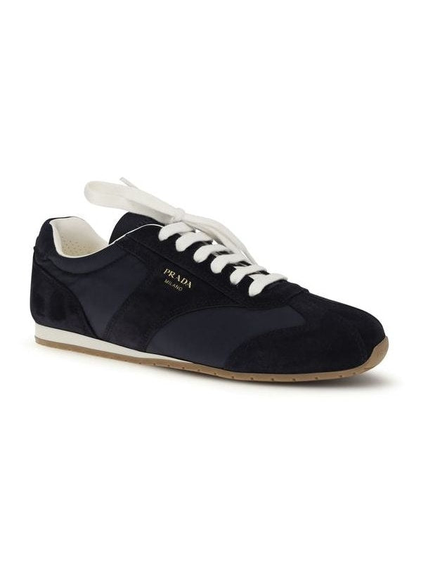 Blue Calf Leather Bos Taurus Athletic Sneakers