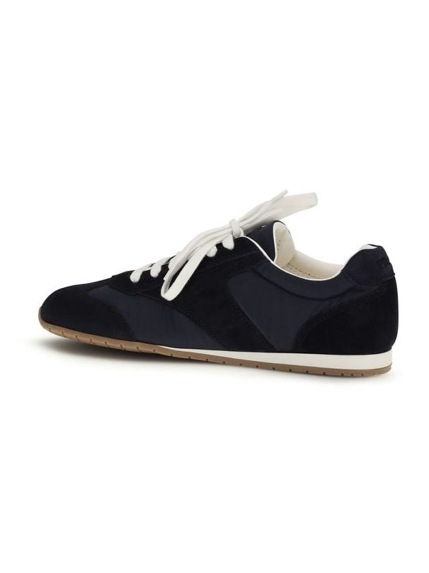 Blue Calf Leather Bos Taurus Athletic Sneakers