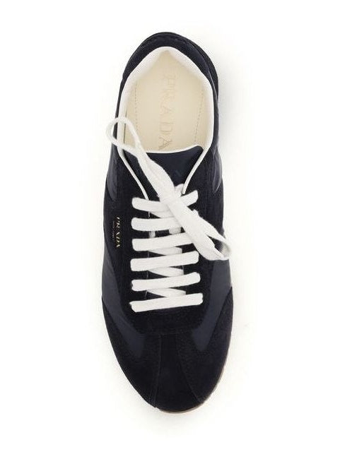 Blue Calf Leather Bos Taurus Athletic Sneakers