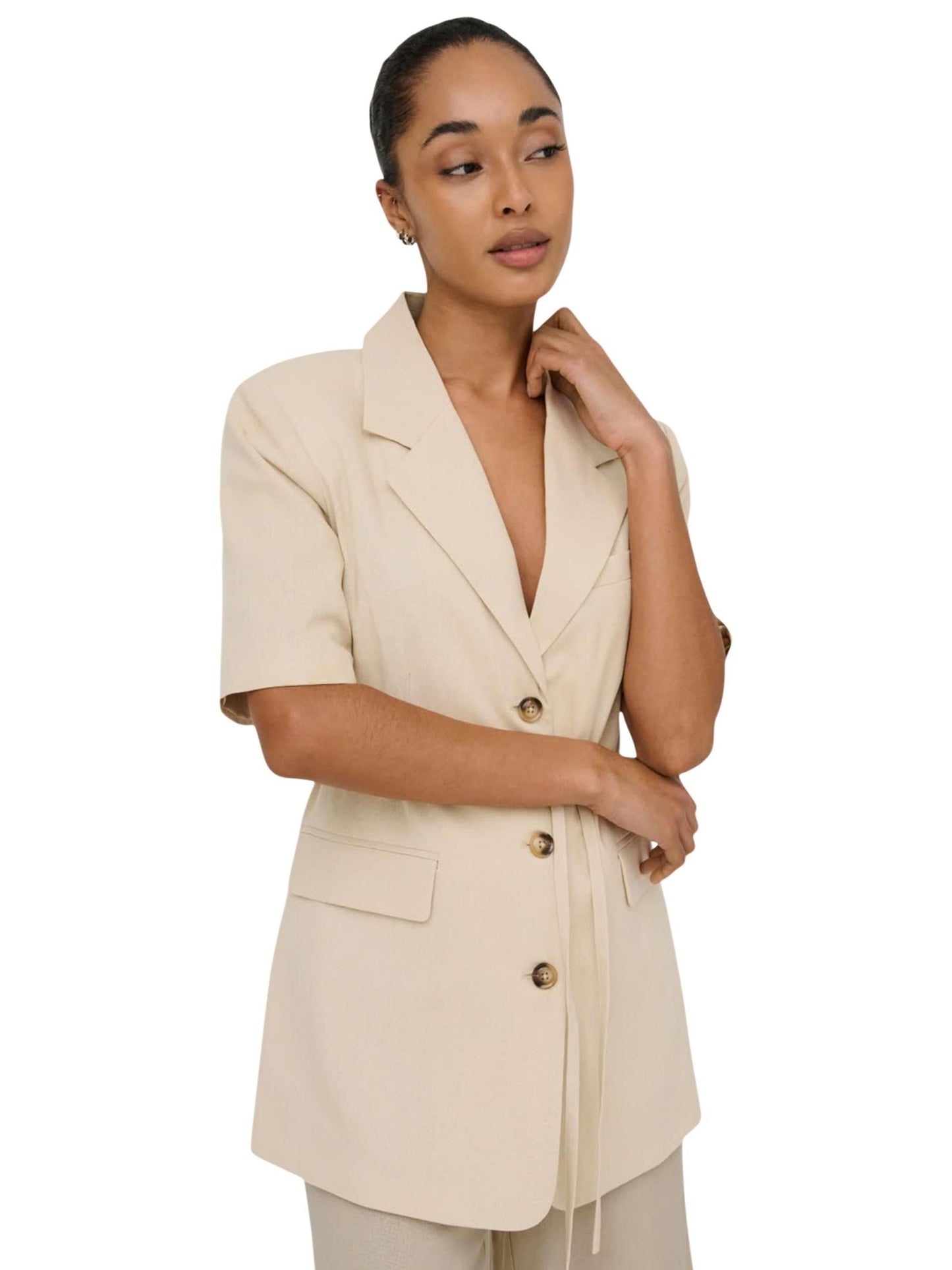 Jacqueline de Yong · Сако · Jdynaomi Linen S/S Belt Blazer Tlr | DontMiss.bg