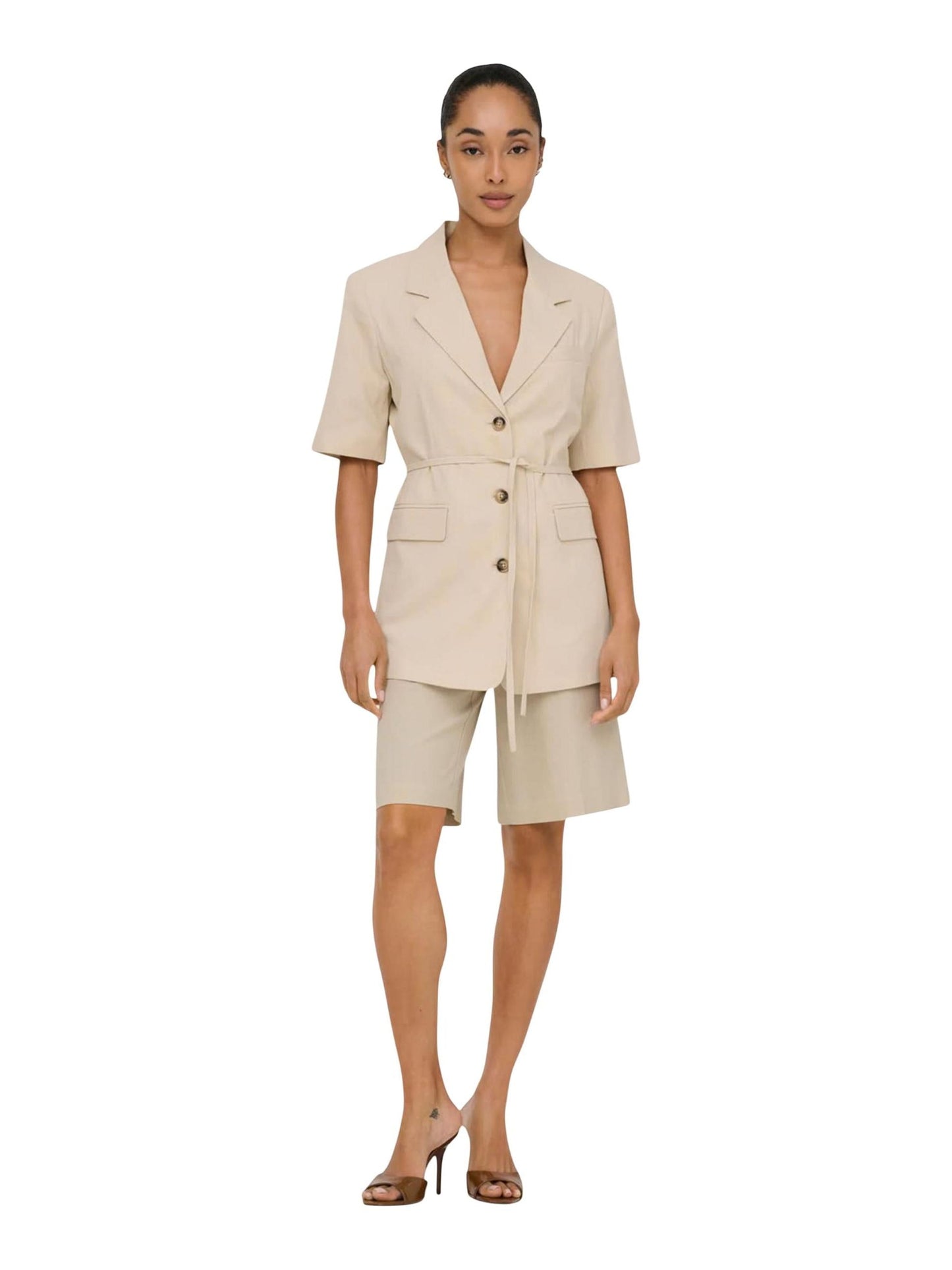 Jacqueline de Yong · Сако · Jdynaomi Linen S/S Belt Blazer Tlr | DontMiss.bg